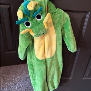 Green Dinosaur Costume Onesie